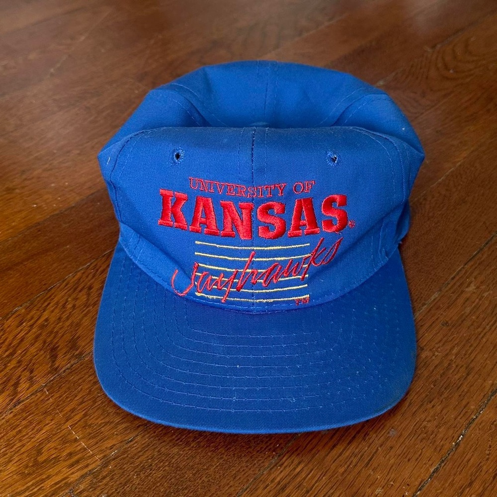 Vintage Kansas Jayhawks Flat Bill Hat